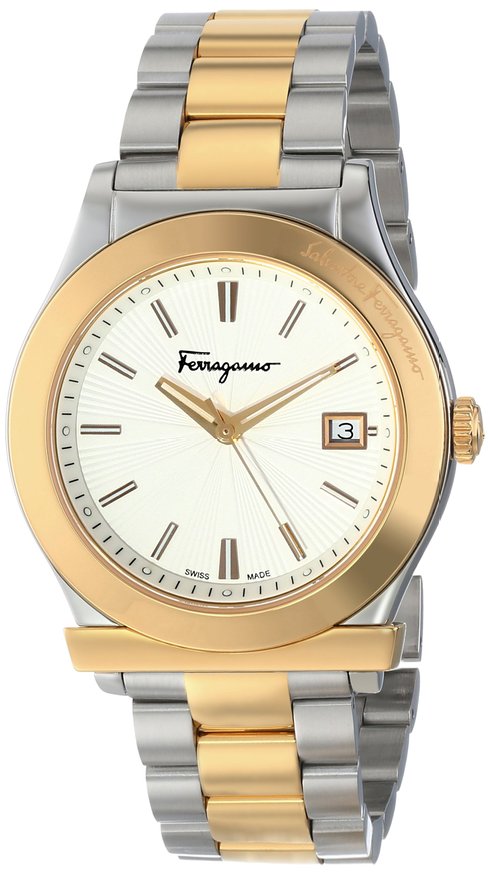 Salvatore Ferragamo Men’s FF3070014 FERRAGAMO 1898 Two-Tone Stainless ...